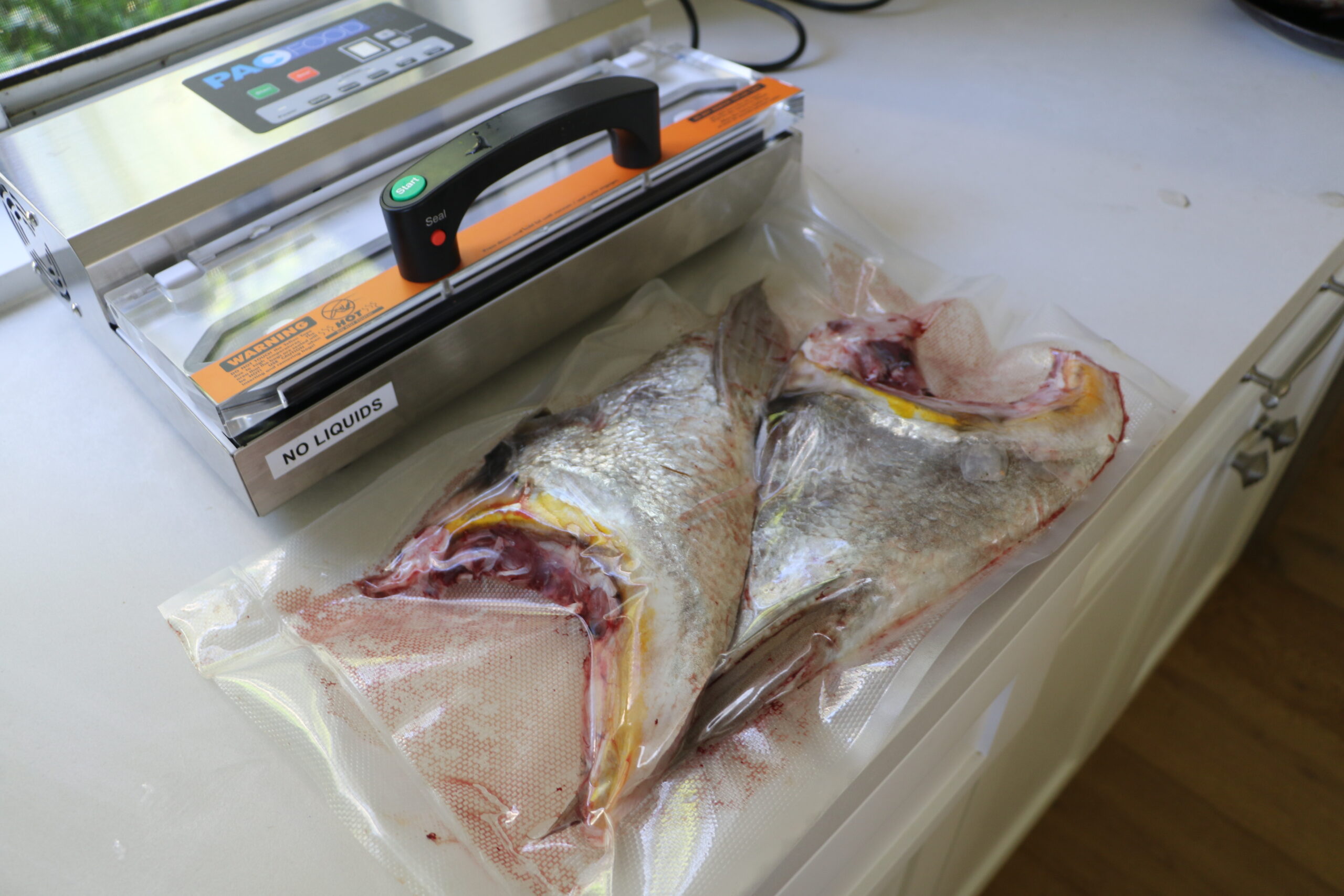 vacuum sealed seafood